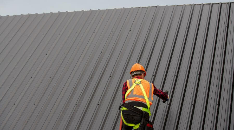 Professional metal roof installation services in Mapleton, ND